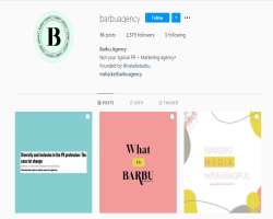 She is the founder of @barbuagency which is a PR and marketing agency where she tells about how to advertise and grow your personal business and brand